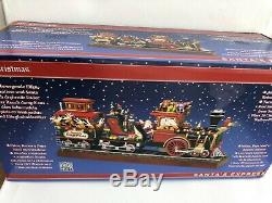 New 2018 Mr. Christmas Santa's Express Animated Train LED 20 Songs Real Smoke