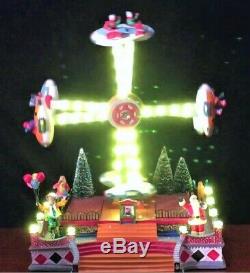 New Animated, Lights & Sounds Carnival Circus Double Flying Plane Ride, Village