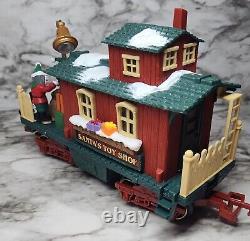 New Bright 1995 The Holiday Express Animated Train Set No. 380, 4 Piece Set