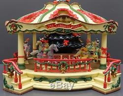 New Bright Holiday Carousel Animated Musical Christmas Display Decoration