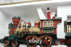 New Bright Holiday Express Animated Train 387 Musical Station G Gauge Complete
