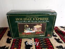 New Bright Holiday Express Train #384 Lot of 4 Train Cars