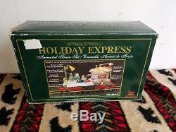 New Bright Holiday Express Train #384 Lot of 4 Train Cars