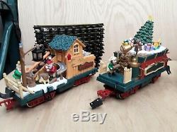 New Bright The Holiday Express Animated Train Set No 387 Santa Xmas Electric