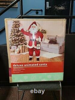 New Deluxe Animated 60 5' Singing Story Telling Santa Claus Life Size Lighted