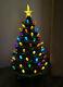 New Mr Christmas 24 Large Nostalgic Ceramic Lighted Christmas Tree Withstar &bulb