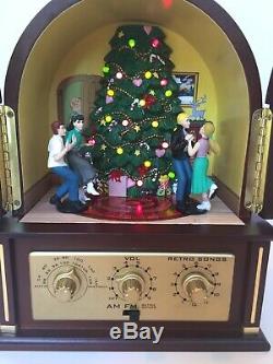 New Mr. Christmas Animated Retro Music Radio Real Jukebox Am Fm 50-60s Songs Box