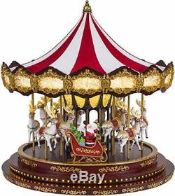 New Mr. Christmas Marquee Deluxe Christmas Carousel Holiday Decor 40 Songs 16