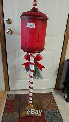 New Santa's North Pole Red 4 Ft Mailbox Christmas Letter Postbox Chicago Pick Up