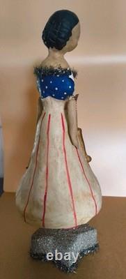 Nicol Sayre American Beauty Patriotic Girl Holding Stars Retired