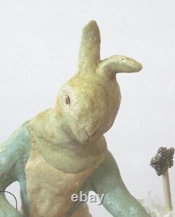 Nicole Sayre Spring Bunny Music Box (your Easter Bonnet) Folk Art