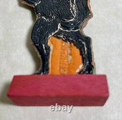 Old Vintage Antique Halloween German Skittle Game Black Cat Germany 1920s