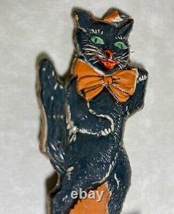 Old Vintage Antique Halloween German Skittle Game Black Cat Germany 1920s