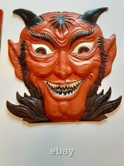 Old Vintage Halloween Cardboard Diecut Die Cut Out Devil Germany 1920's-1930's