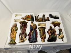 Old Vtg Retired Department 56 RENAISSANCE Complete Nativity Set of 12 WithBox
