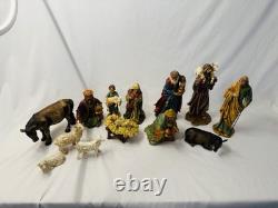 Old Vtg Retired Department 56 RENAISSANCE Complete Nativity Set of 12 WithBox