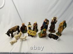 Old Vtg Retired Department 56 RENAISSANCE Complete Nativity Set of 12 WithBox