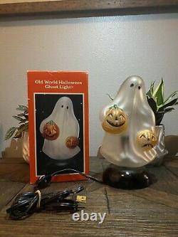 Old World Christmas Halloween Ghost Light Vtg Rare 529705 1988 Merck Family Lamp