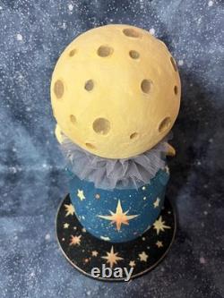 Ooak Halloween Paper Mache Paper Clay Moon mamma #63, Jenny Salsini Ooak Halloween Paper Mache Paper Clay Moon mamma #63, Jenny Salsini
