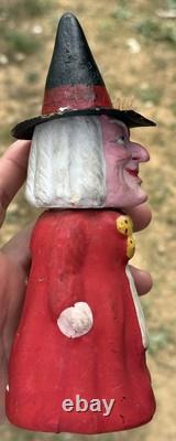 Original Halloween 8 Small German Witch Candy Container Halloween Witch CC Rare Original Halloween 8 Small German Witch Candy Container Halloween Witch CC Rare