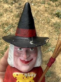Original Halloween 8 Small German Witch Candy Container Halloween Witch CC Rare Original Halloween 8 Small German Witch Candy Container Halloween Witch CC Rare