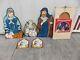Outdoor Holiday Lawn Ornaments Life Size Nativity Set True To Nature Christmas