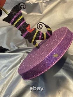 PIER 1 One VTG PUMPKIN I LOVE ZOMBIES STACK TOWER Glitter Decor 25 RARE VGUC