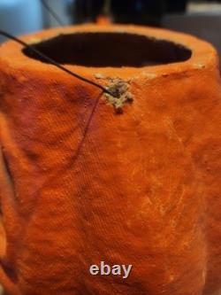 Paper Mache Pumpkin Double Sided Choir Boy Large Halloween Vintage