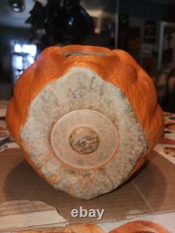 Paper Mache Pumpkin Double Sided Choir Boy Large Halloween Vintage