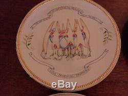 Patience Brewster Department 56 Christmas Krinkles 12 Days of Christmas Plates