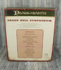 Peace on Earth Grand Bell Symphonium Wooden Musical Box Cracker Barrel