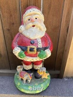 Penny mcallister 2009 santa with circus toys elephant large 23 inches Very Rare