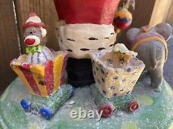 Penny mcallister 2009 santa with circus toys elephant large 23 inches Very Rare