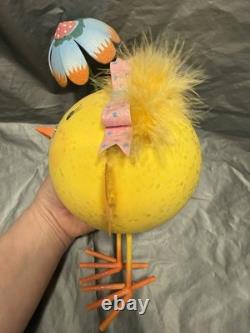 Pier 1 One VINTAGE Easter CHICK BOW UMBRELLA Glittr Feathr VERY RARE 9 READ
