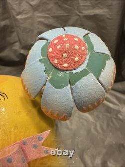 Pier 1 One VINTAGE Easter CHICK BOW UMBRELLA Glittr Feathr VERY RARE 9 READ