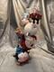 Pier 1 One Vintage Snowman Santa Penguin Stack Tower Glitter 19.5 Rare Read