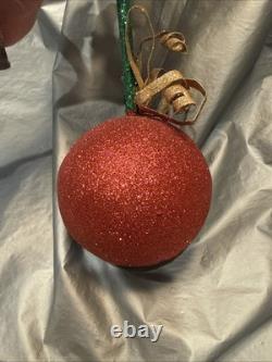 Pier 1 One VTG CHRISTMAS TREE WHIMSICAL Glitter Figurine 25.75 RARE HTF VGUC