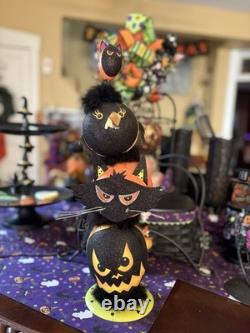 Pier 1 Stacked Metal Halloween Decor VERY RARE