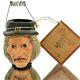 Poliwoggs Witch Bucket 2.5 Mini Pail Halloween 90s Paper Mache Style Decor Vtg