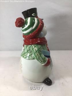 Pre-Owned Waterford Holiday Heirlooms Wonderland Walk Double Cookie Jar 144260