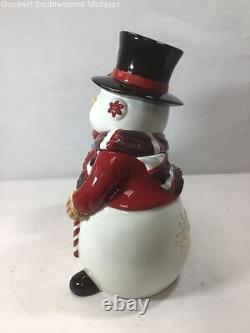 Pre-Owned Waterford Holiday Heirlooms Wonderland Walk Double Cookie Jar 144260