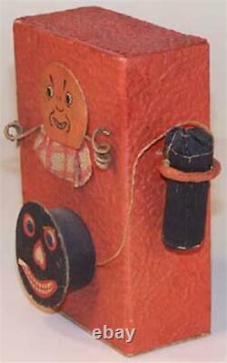 Pre-War Japan Old Fashioned Telephone Halloween Candy Container