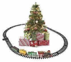 Prextex Christmas Train Set- Around Christmas Tree with Real Smoke, Music & Lights