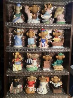 Punkinhead Holiday bells T Eaton Company Bear Collection in Pumpkin Display case