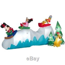 RARE 12' Gemmy 2013 Lighted Animated Disney Christmas Slide Airblown Inflatable