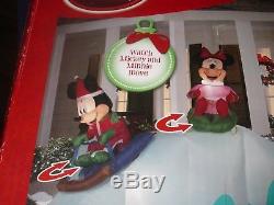 RARE 12' Gemmy 2013 Lighted Animated Disney Christmas Slide Airblown Inflatable