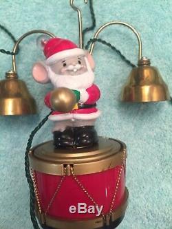RARE 1992 Mr Christmas Santa's Marching Band Mice Top Hats 35 Songs No Box