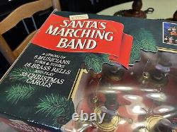RARE 1992 Vtg Mr. Christmas Santa's Marching Band Mice WithBlack Top Hats 35 Songs