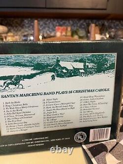RARE 1992 Vtg Mr. Christmas Santa's Marching Band Mice WithBlack Top Hats 35 Songs