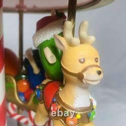 RARE 2009 BRADFORD EXCHANGE M&M'S CHARACTERS HOLIDAY MUSICAL CAROUSEL Works